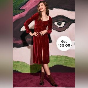 *SOLD* Red Velvet Dress